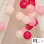 Vibrant LED String Lights | Multicolor Cotton Ball Design with USB & Battery Options | Perfect for Cozy Ambiance 0