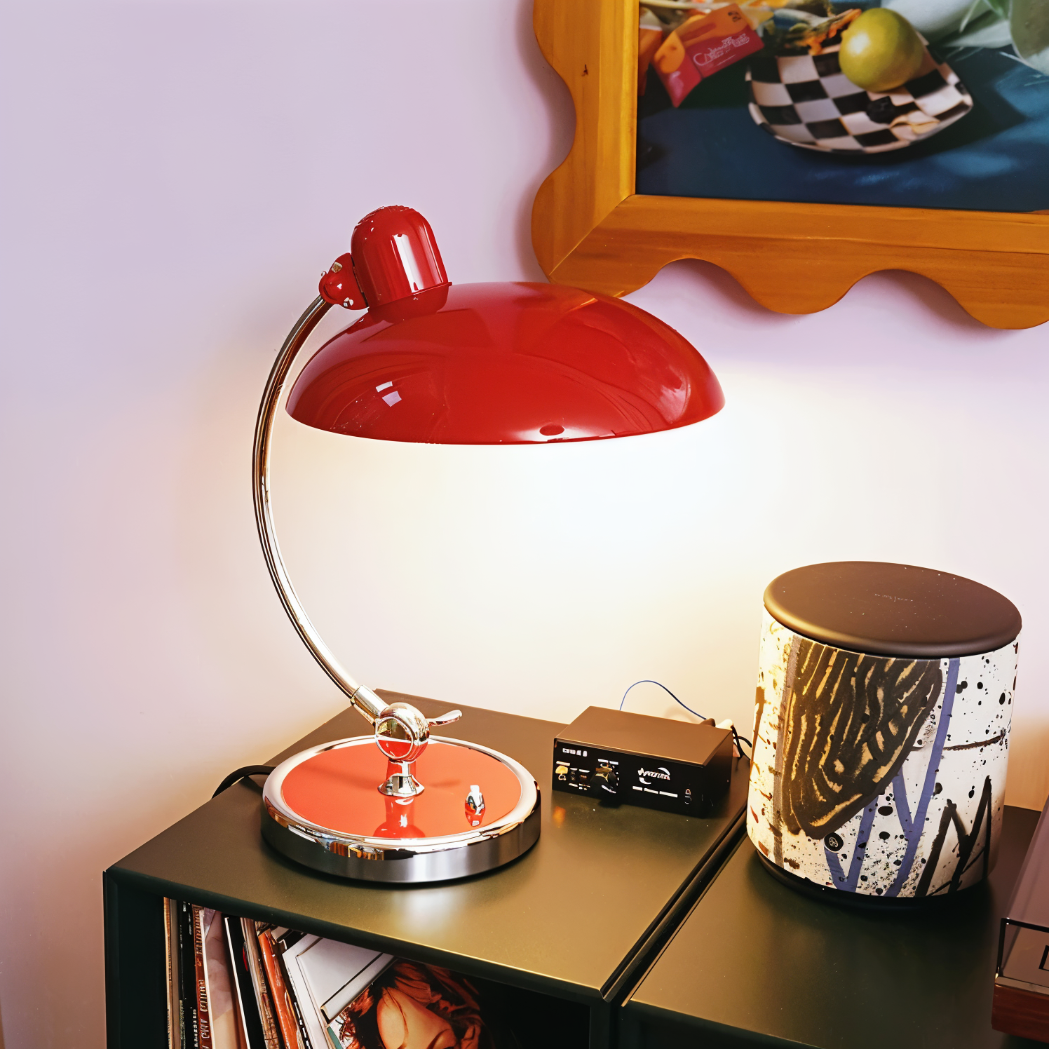 Vintage-Inspired Table Lamp | Adjustable Metal Desk Light with Dome Shade | Perfect for Warm Illumination 7