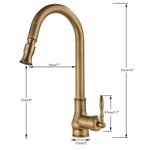 VintageTap | Kitchen Sink Faucet with Swivel Spout & Antique Brass Finish | Elegant Design for Timeless Kitchens 5