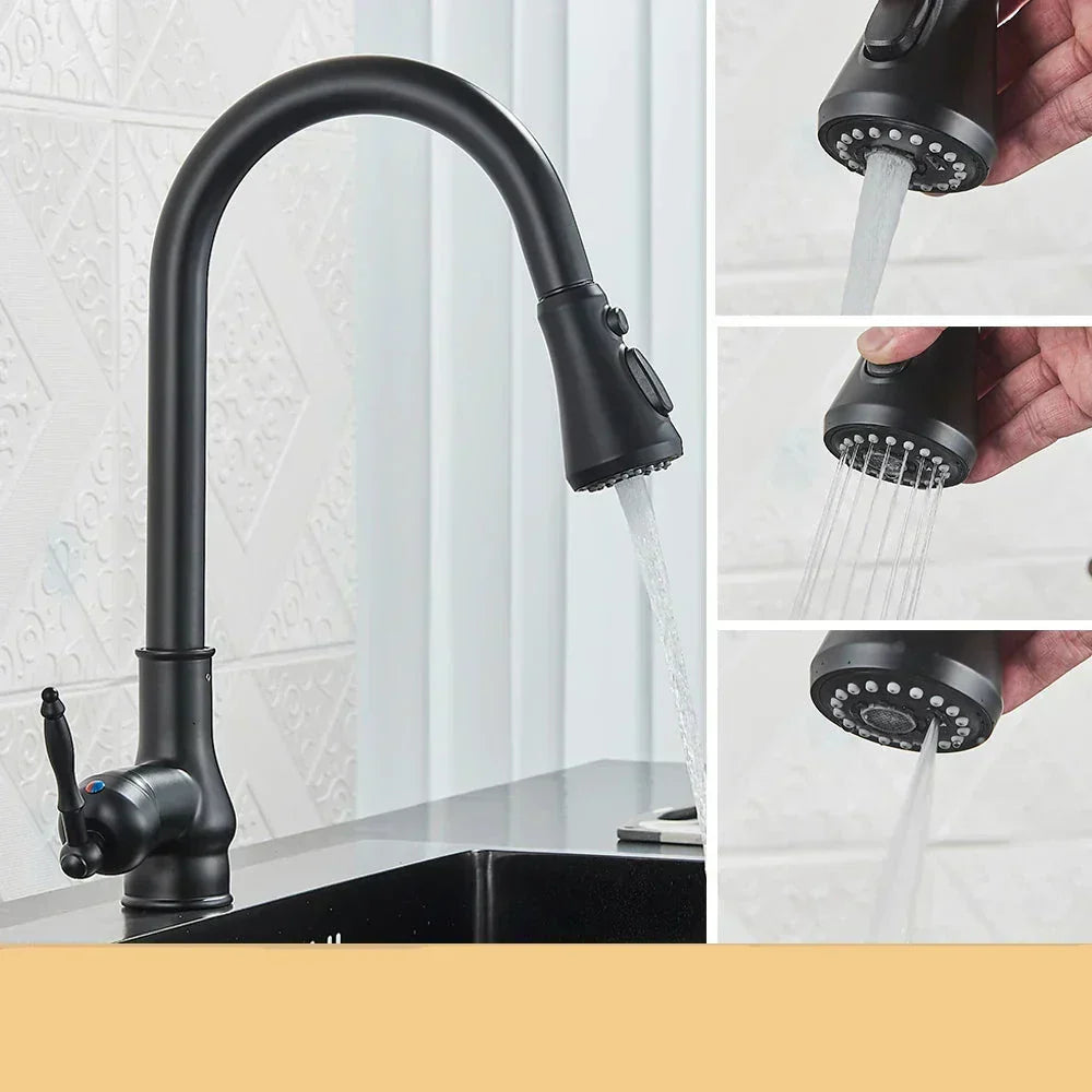 VintageTap | Kitchen Sink Faucet with Swivel Spout & Antique Brass Finish | Elegant Design for Timeless Kitchens 6