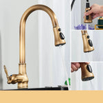 VintageTap | Kitchen Sink Faucet with Swivel Spout & Antique Brass Finish | Elegant Design for Timeless Kitchens 7