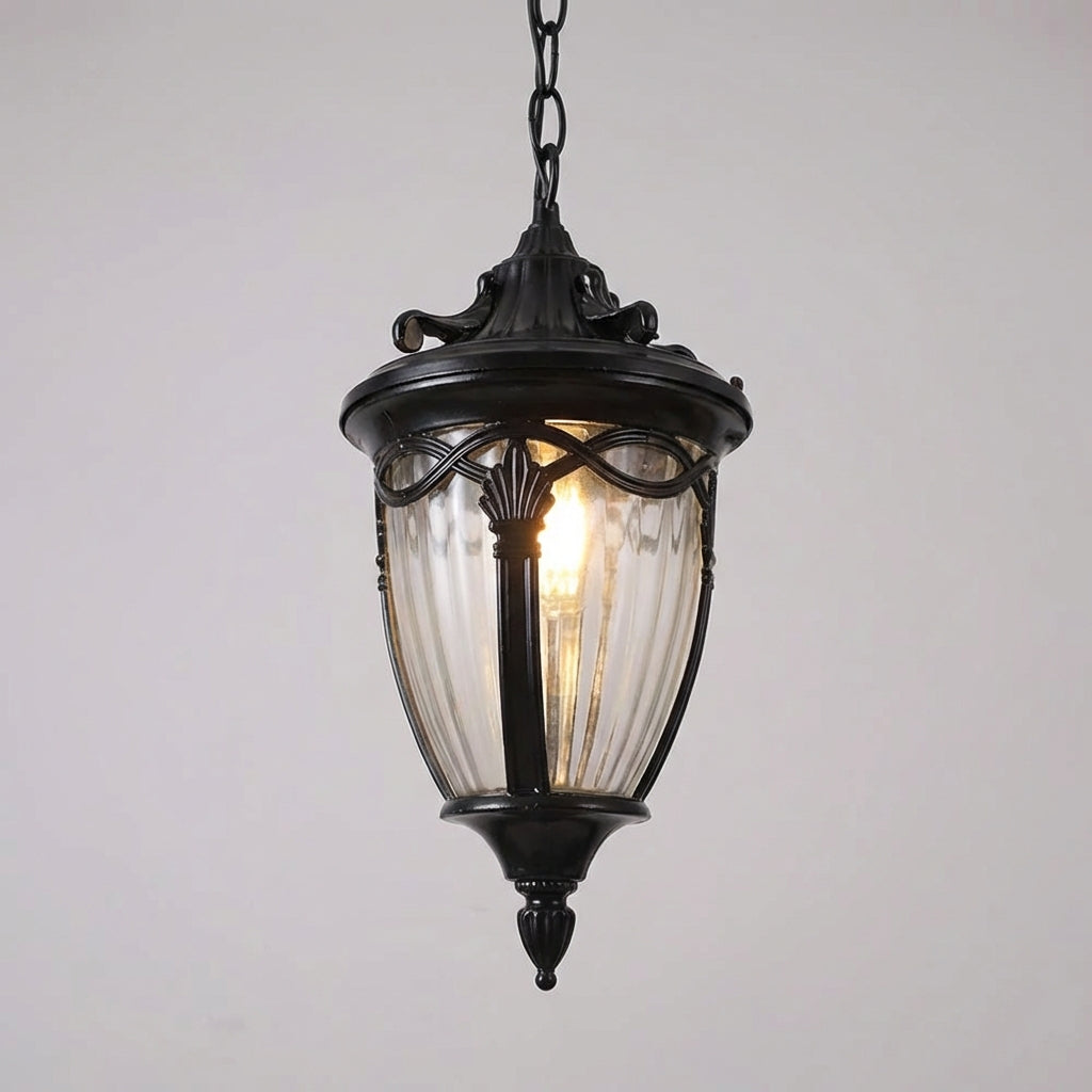 Vintage Glass Pendant Ceiling Lamp with Warm Illumination | Timeless Design for Cozy Dining Rooms 1