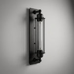 Vintage Industrial Wall Sconce with Protective Metal Cage | Stylish Lighting for Cozy Ambiance 0