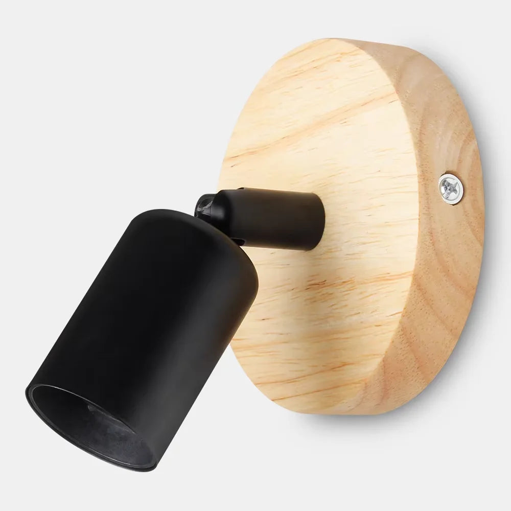 Vintage Retro Wall Lamp | Adjustable Wooden & Metal Sconce for Flexible Lighting 2