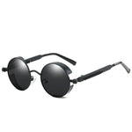 Vintage Round Steampunk Sunglasses with Polarized Lenses | UV400 Protection for Stylish Eye Care 5