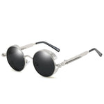 Vintage Round Steampunk Sunglasses with Polarized Lenses | UV400 Protection for Stylish Eye Care 6