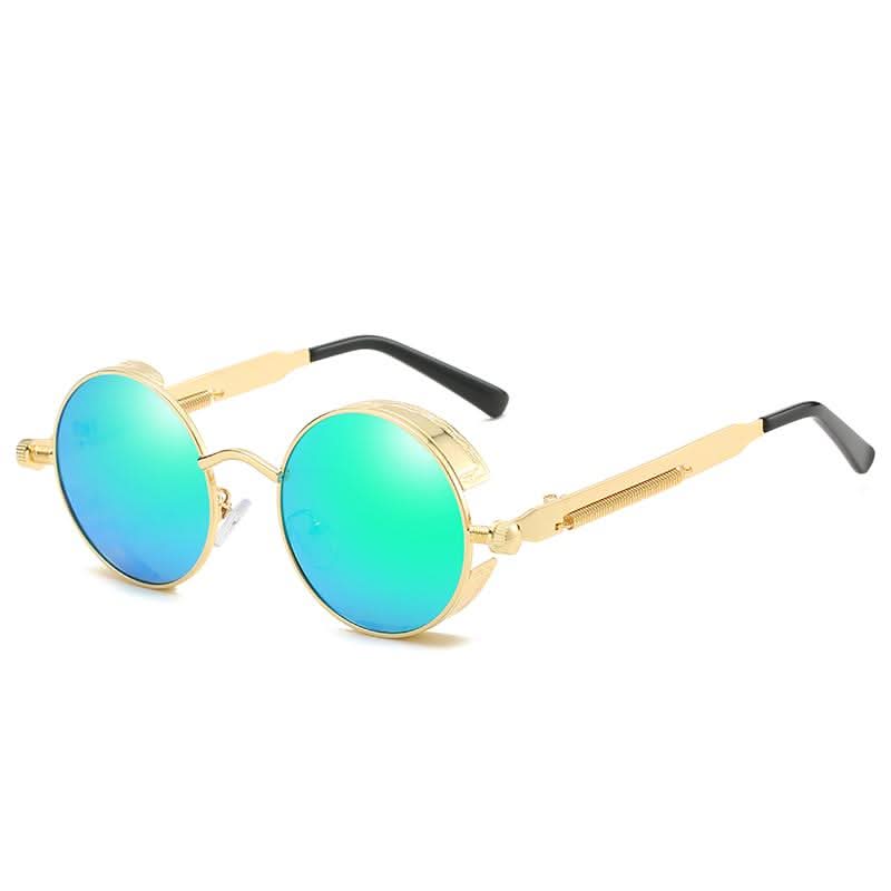 Vintage Round Steampunk Sunglasses with Polarized Lenses | UV400 Protection for Stylish Eye Care 9
