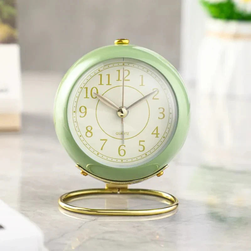 Vintage Style Alarm Clock with Silent Function & Night Light | Creative Design for Relaxed Mornings 3