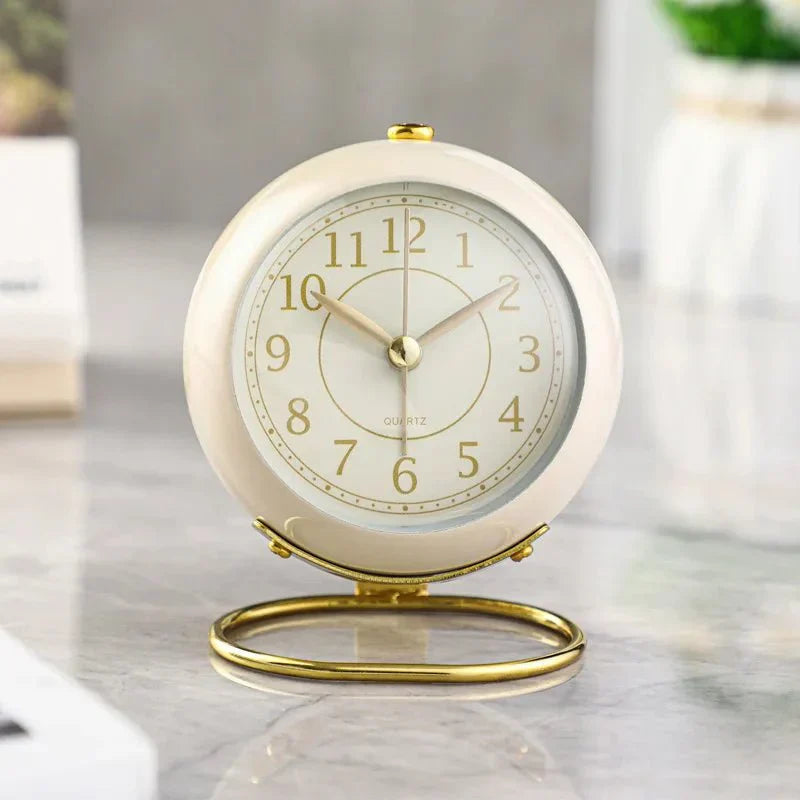 Vintage Style Alarm Clock with Silent Function & Night Light | Creative Design for Relaxed Mornings 4