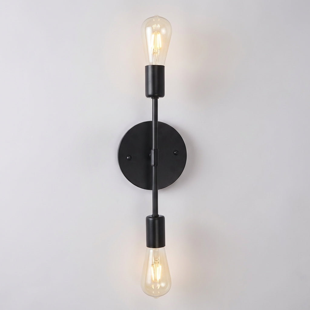 Vintage Wall Sconce Lighting with Dual Bulbs | Elegant Fixture for Warm Ambiance 2
