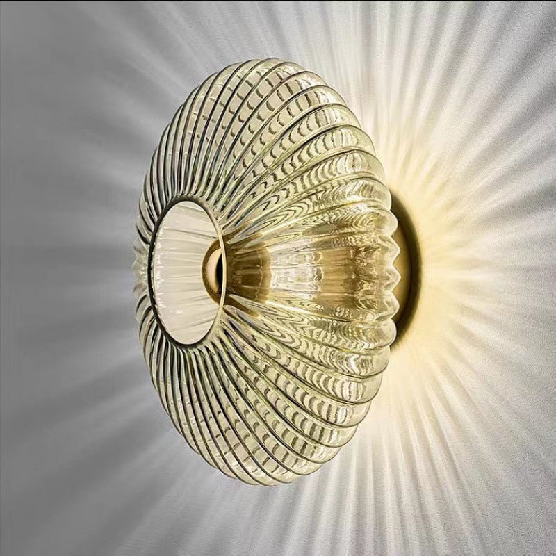 Vintara | Stylish Smoke Grey Glass Wall Sconce Lamp 0