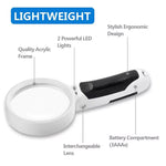 VisionAid | 20X LED Magnifying Glass with Ultra-Bright Lights | Ideal for Reading and Detailed Viewing 2