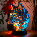VitraFauna | Artistic Stained Glass Lamp with Unique Animal Prints | Stylish Lighting for Cozy Ambiance 0