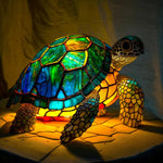 VitraFauna | Artistic Stained Glass Lamp with Unique Animal Prints | Stylish Lighting for Cozy Ambiance 12