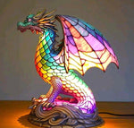VitraFauna | Artistic Stained Glass Lamp with Unique Animal Prints | Stylish Lighting for Cozy Ambiance 14