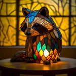 VitraFauna | Artistic Stained Glass Lamp with Unique Animal Prints | Stylish Lighting for Cozy Ambiance 4