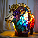 VitraFauna | Artistic Stained Glass Lamp with Unique Animal Prints | Stylish Lighting for Cozy Ambiance 6