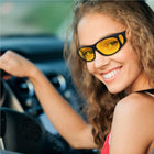 Night Driving Glasses, Polarized Anti Glare Glasses with UV400 Protection, Yellow Lens Glasses for Night Vision Driving