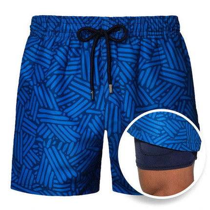 Beach Shorts Men Quick Drying with Zippered Pocket