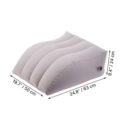 Inflatable Wedge Pillow, Lumbar Support Pillow with Soft Cotton Cover – image 5