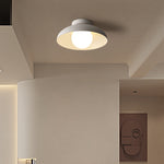 WabiSabiGlow | Elegant Modern Iron Glass Semi-Flush Mount Light 4