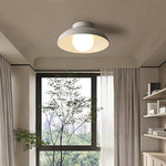 WabiSabiGlow | Elegant Modern Iron Glass Semi-Flush Mount Light 5