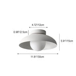 WabiSabiGlow | Elegant Modern Iron Glass Semi-Flush Mount Light 6