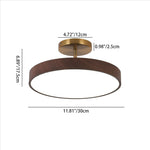 WabiSabi | Elegant Minimalist Wood Grain Ceiling Light Fixture 5