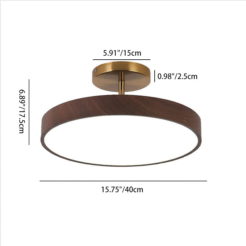 WabiSabi | Elegant Minimalist Wood Grain Ceiling Light Fixture 6