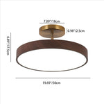 WabiSabi | Elegant Minimalist Wood Grain Ceiling Light Fixture 7