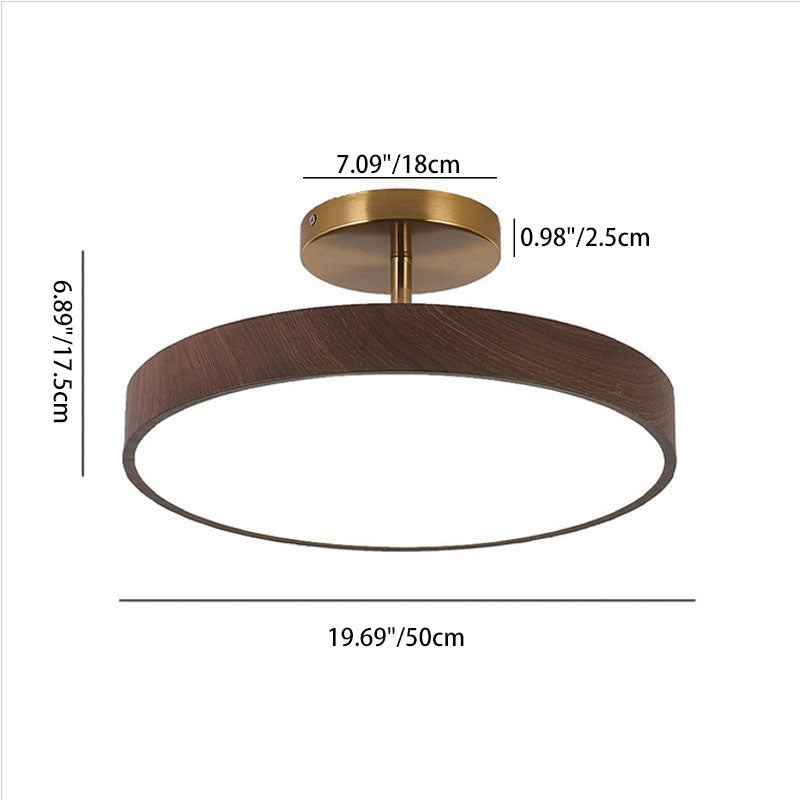 WabiSabi | Elegant Minimalist Wood Grain Ceiling Light Fixture 7