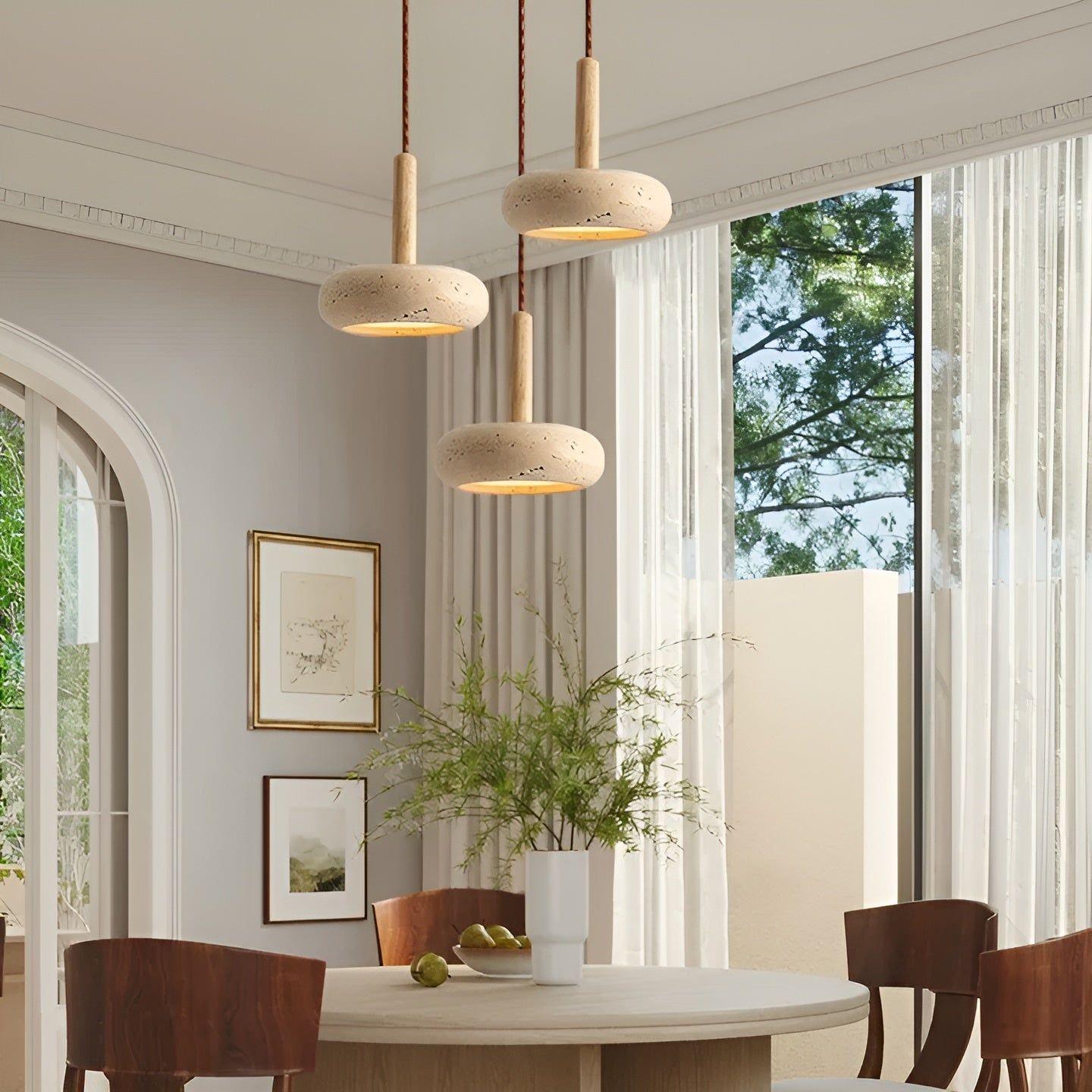 Wabi Sabi | Japanese Ceiling Light with Adjustable Length & LED Glow | Timeless Design for Serenity 1