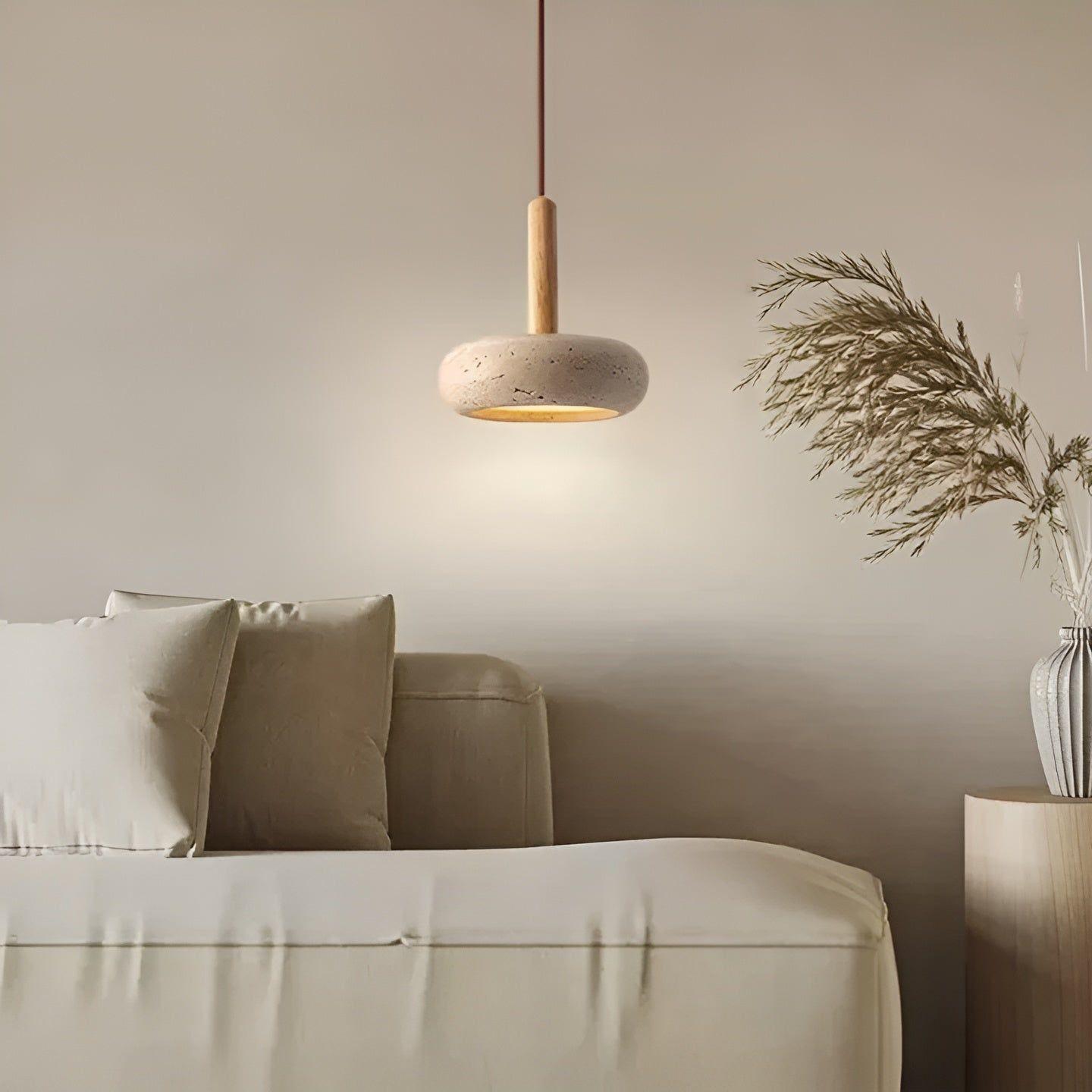 Wabi Sabi | Japanese Ceiling Light with Adjustable Length & LED Glow | Timeless Design for Serenity 3