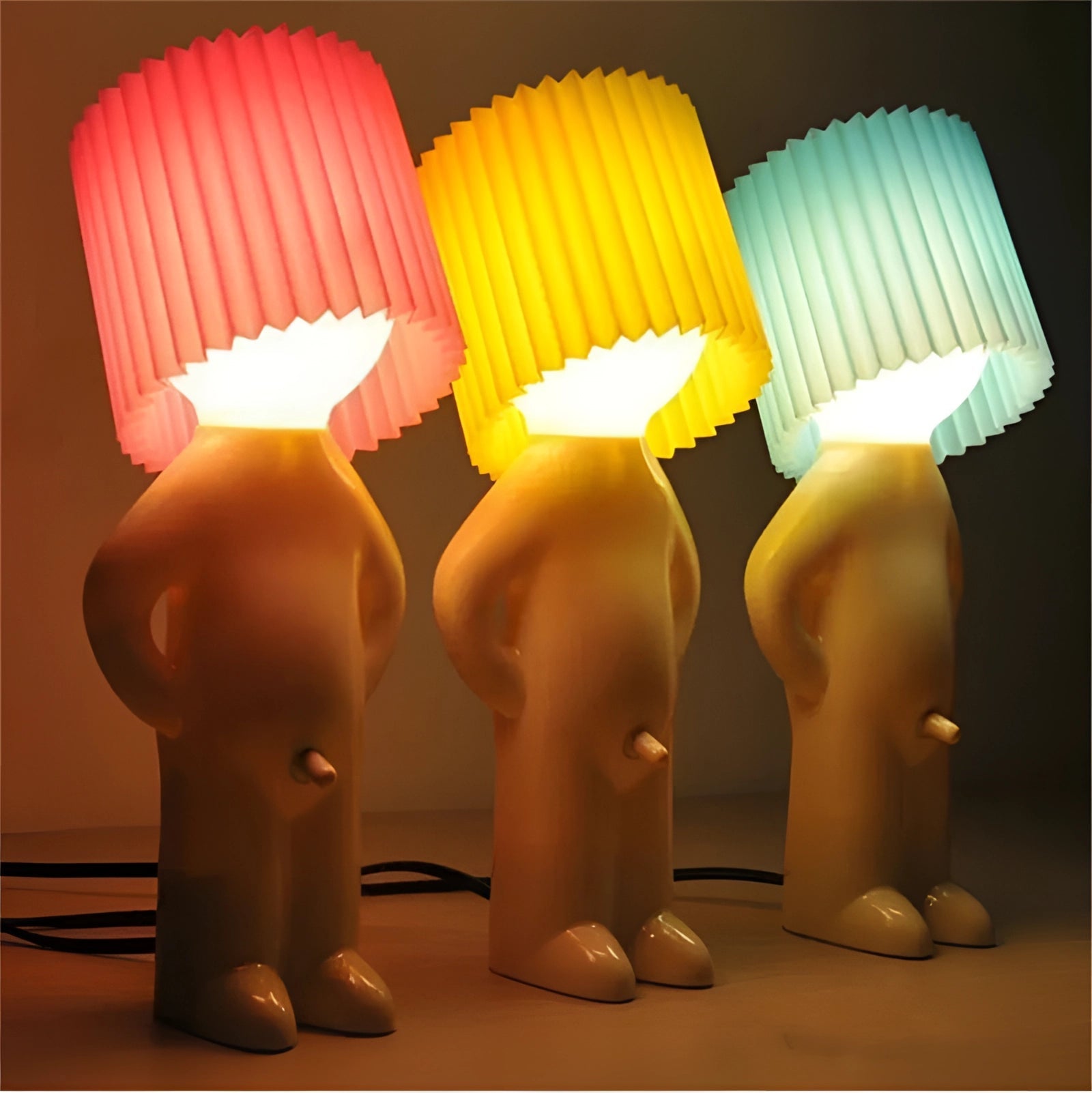 WackyLamp | Human-Shaped Table Lamp with Portable Design | Quirky Accent Lighting for Playful Interiors 0