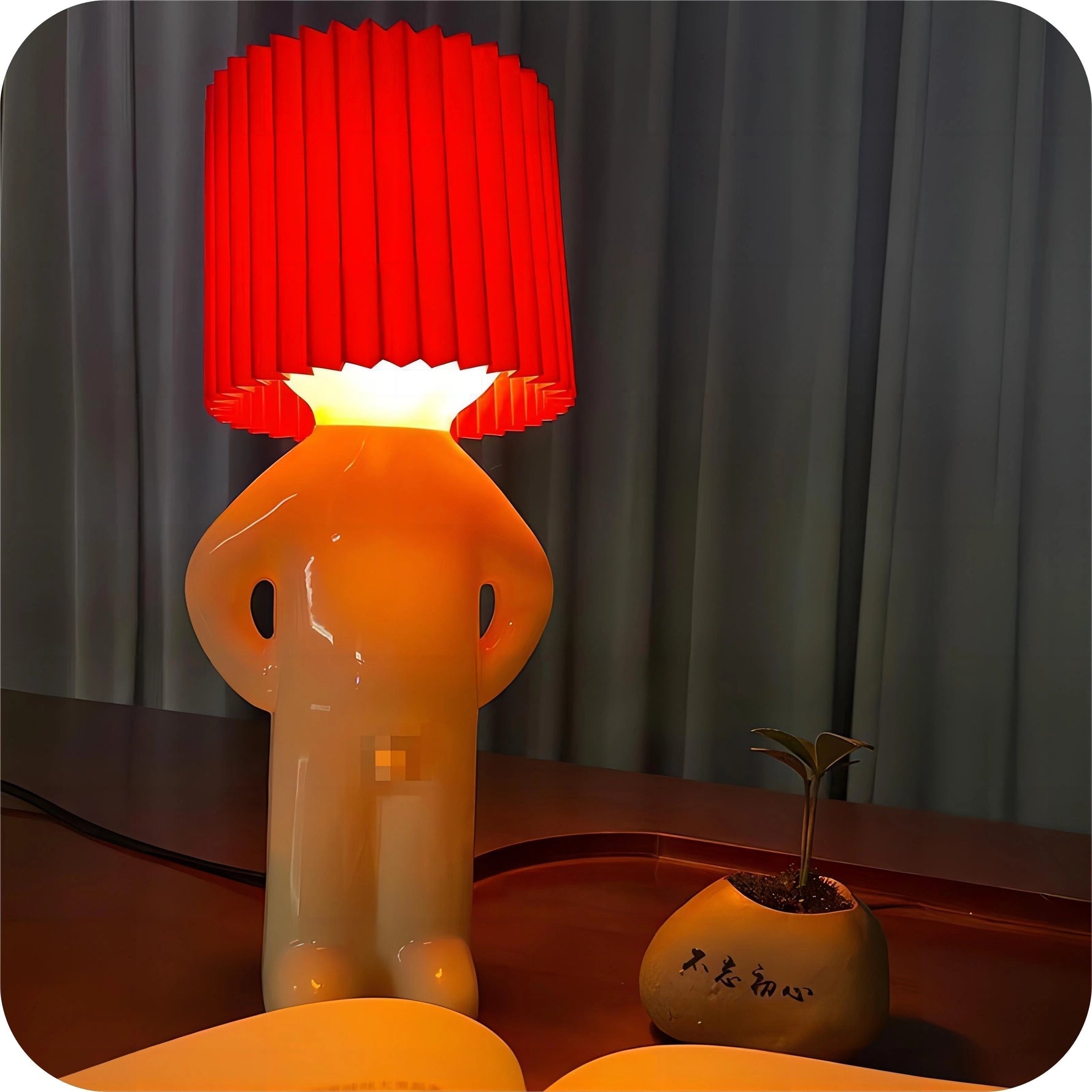 WackyLamp | Human-Shaped Table Lamp with Portable Design | Quirky Accent Lighting for Playful Interiors 1