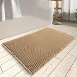 Waffle Bath Mat | Ultra-Absorbent Soft Mat with Durable Design | Cozy Bathroom Essential 1