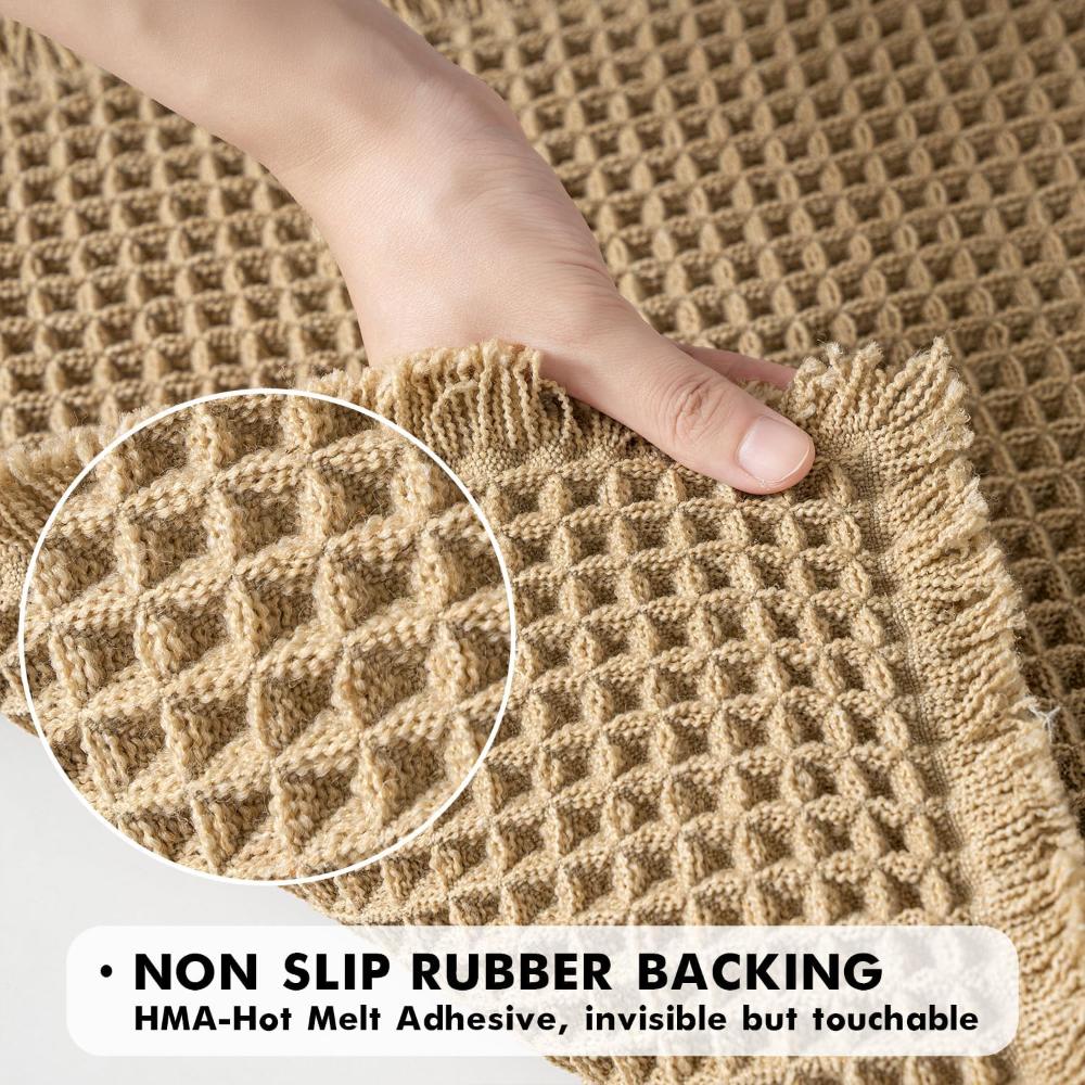 Waffle Bath Mat | Ultra-Absorbent Soft Mat with Durable Design | Cozy Bathroom Essential 6