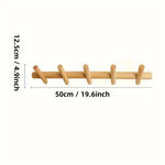 Wall Mounted Coat Rack with 4 or 5 Pegs | Scandinavian Design for Functional Storage 4