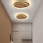 WalnutGlow | Modern Elegant LED Flush Mount Ceiling Light Fixture 0