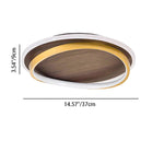 WalnutGlow | Modern Elegant LED Flush Mount Ceiling Light Fixture 3
