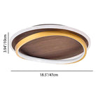 WalnutGlow | Modern Elegant LED Flush Mount Ceiling Light Fixture 4