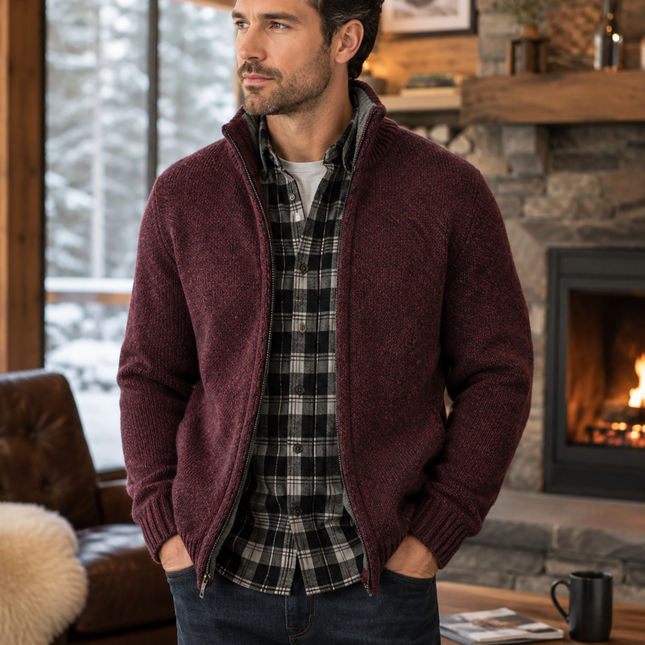 Mens Vests, Warm Cotton Vest for Men with Mandarin Collar, Winter Vest Men, Classic Cardigan Style Layer
