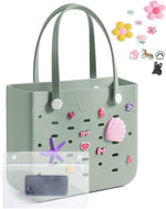 Water-Resistant Tote Bag with Detachable Wet Pocket | Chic Beach Bag for Outdoor Adventures 10