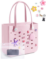 Water-Resistant Tote Bag with Detachable Wet Pocket | Chic Beach Bag for Outdoor Adventures 11