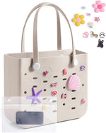 Water-Resistant Tote Bag with Detachable Wet Pocket | Chic Beach Bag for Outdoor Adventures 12