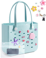 Water-Resistant Tote Bag with Detachable Wet Pocket | Chic Beach Bag for Outdoor Adventures 15
