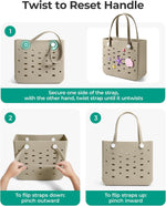 Water-Resistant Tote Bag with Detachable Wet Pocket | Chic Beach Bag for Outdoor Adventures 8