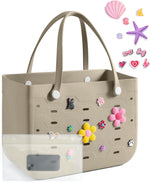 Water-Resistant Tote Bag with Detachable Wet Pocket | Chic Beach Bag for Outdoor Adventures 9