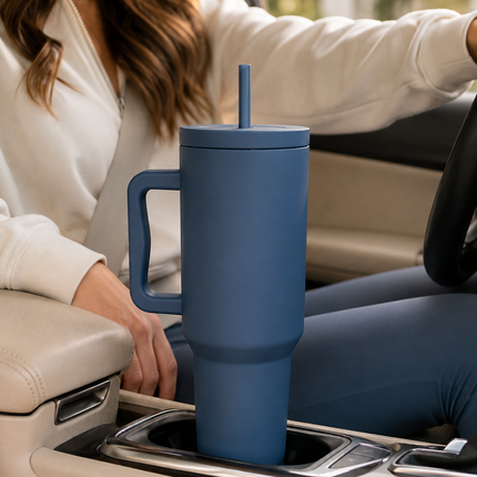 Stainless Steel Insulated Water Bottle with Straw and Handle, Reusable Water Bottle for Gym – image 6