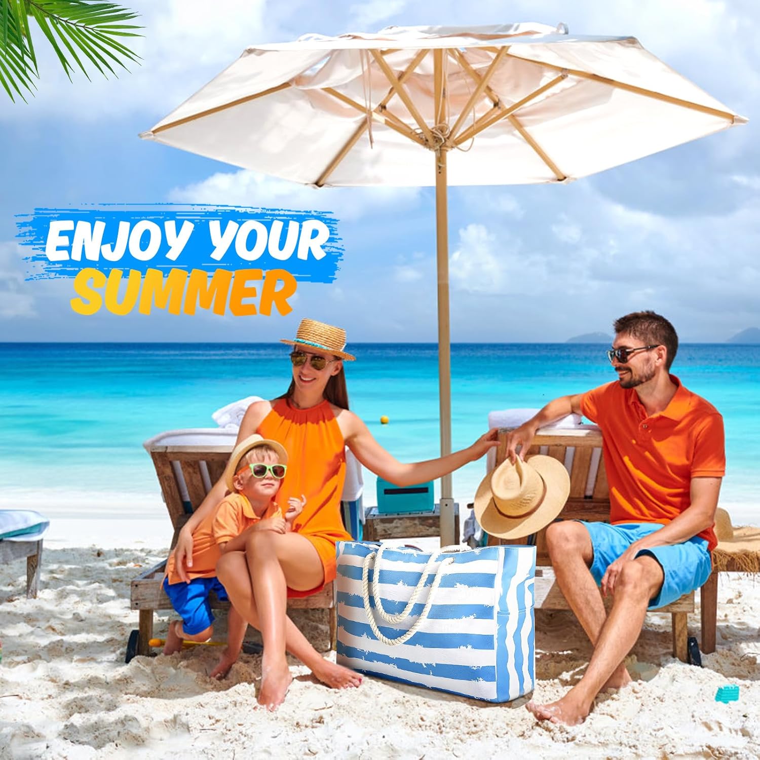Waterproof Beach Bag with Sandproof Design | Large Beach Tote for All Your Outdoor Adventures 2